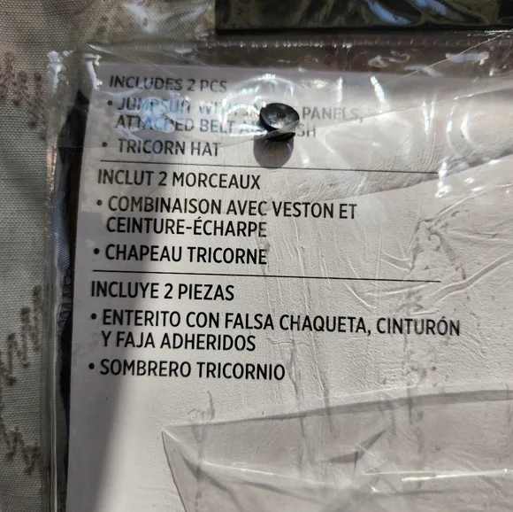 NWT Kids Shipwrecked Pirate Costume Size L 12-14 Halloween Brown Cream - Picture 4 of 5